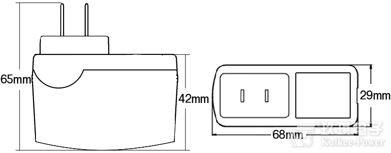 3.5W系列國標(biāo)CCC插墻式白色電源適配器