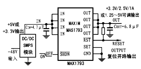 采用線信調節(jié)器的低壓輸出電路