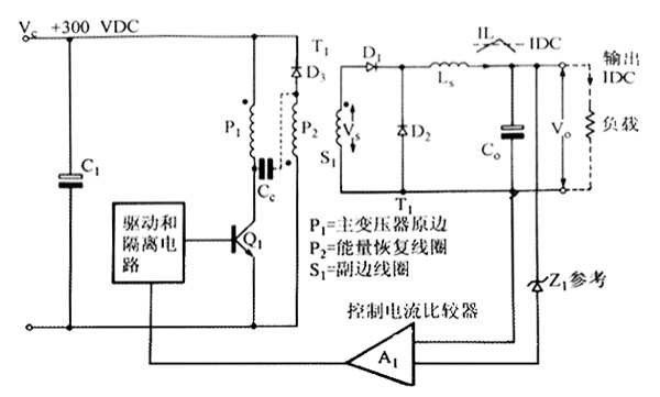 電源適配器離線單端正激變換器