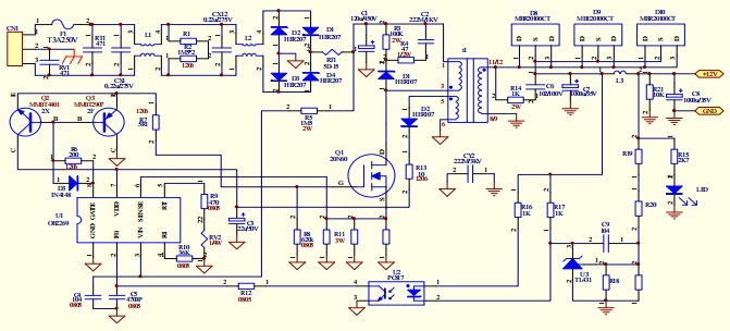 電視機(jī)用開關(guān)電源適配器電路技術(shù)介紹